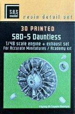 1/48 SBD-5 Dauntless Engine & Exhaust set