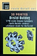 1/48 Bristol Bulldog Eng.cylinders with Rocket cover