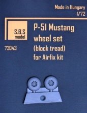 1/72 P-51 Mustang block tread wheel set