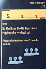 1/72 De Havilland Dh.82a Tiger Moth rigging set & wheels