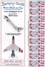 1/350 Vought A-7E Corsair VA-86 Sidewinders decals