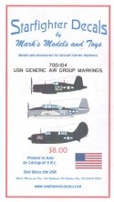 1/700 USN Generic Air Group Markings 1945. DECALS ONLY