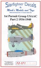 1/72 1st Pursuit Group Part 2 1934-39 Markings for P-26 & P-36
