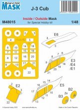 1/48 Mask for J-3 Cub inside/outside