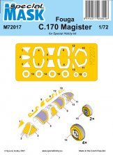 1/72 Fouga C.170 Magister Pre-cut paint mask