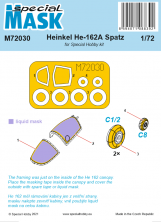 1/72 Mask for He-162A Spatz