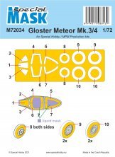 1/72 Mask for Gloster Meteor Mk.3/4