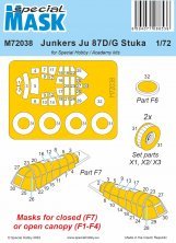 1/72 Mask for Junkers Ju 87D/G Stuka