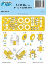 1/72 Mask for A-20C Havoc / P-70 Nighthawk for Special Hobby