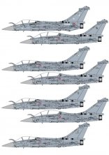 1/72 Rafales B and C and M in operation with the French Airforce