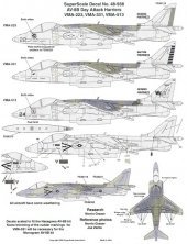Microscale 1/48 AV-8B Harrier II Day Attack 3-Aircraft Set Microscale 1/48 AV-8B Harrier II Day Attack 3-Aircraft Set