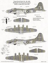 Microscale D�calcomanies B-17F Flying Fortress 1/48