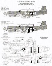 Microscale D�calcomanies P-51D Mustang 357th FG 1/48