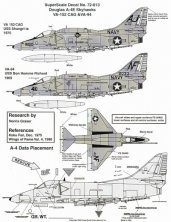 Microscale D�calcomanies A-4E Skyhawk 1/72