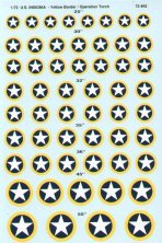 1/72 U.S. National Insignia Operation Torch with yellow outline