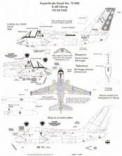 Microscale D�calcomanies S-3B Viking 1/72