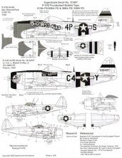 Microscale D�calcomanies P-47D Thunderbolt 1/72