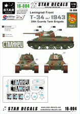 1/16 Russian T-34 model/1943 30th Guards Tank