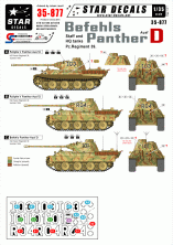 1/35 Befehls Panther Ausf.D Staff and HQ tanks, Pz.Regiment 39