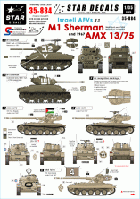 1/35 Israeli AFVs 3. M1 Sherman and AMX 13/75