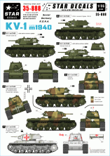 1/35 Russian KV-1 model/1940. Soviet, Germany, RONA