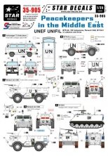 1/35 Peacekeepers in the Middle East. UN BTR-40, VW T3 ambulance