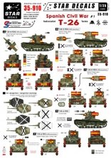 1/35 Spanish Civil War 1. Nationalist T-26 tanks. T-26 m/1933.