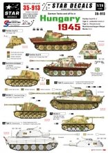 1/35 German tanks in Hungary 1945. Panther G, Tiger 2, Marder 2