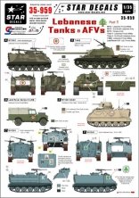 1/35 Lebanese Tanks & AFVs 1. Markings for SLA, Lebanese Forces