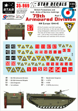 1/35 British 79th Armoured Division NW Europe 1