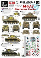Star Decals M4A1 Sherman Decals Italy 1/35 Star Decals M4A1 Sherman Decals Italy 1/35