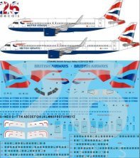1/144 British Airways Airbus A320-251N / Airbus A321-251NX