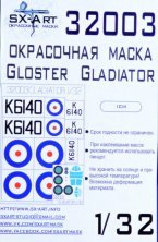 1/32 Gloster Gladiator Paint Mask Pt.3