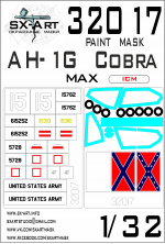 1/32 AH-1G Cobra Painting Mask MAX