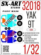 1/32 Yak-9T Painting mask