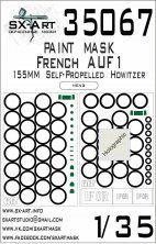 1/35 French AUF1 155mm SP Howitzer P.mask