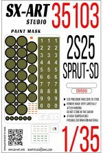 1/35 Paint mask 2S25 Sprut-SD
