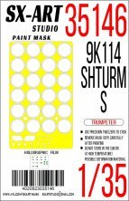 1/35 Paint mask 9K114 Shturm-S