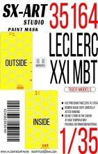 1/35 Paint mask Leclerc XXI MBT for Tiger Models