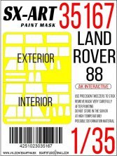 1/35 Paint mask Land Rover 88 for Ak Interactive
