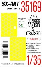1/35 Paint mask ZPRK DB 96K6 Pantsir-S1 Tracked for Trumpeter
