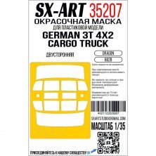 1/35 Paint mask German 3t 4x2 Cargo Truck for Dragon