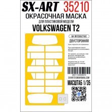 SX-ART Masque de peinture Volkswagen T2 AK INT. 1/35 SX-ART Masque de peinture Volkswagen T2 AK INT. 1/35