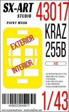 1/43 Paint mask Kraz-255B