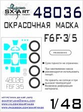 1/48 Grumman F6F-3/5 Hellcat Painting mask