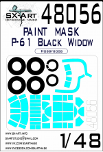 1/48 Paint mask Northrop P-61A Black Widow