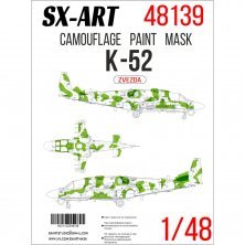 1/48 Camouflage mask Ka-52 for Zvezda