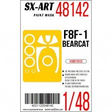 1/48 Paint mask F8F-1 Bearcat for Hobby Boss