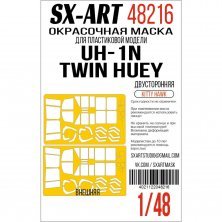 1/48 Paint mask UH-1N Twin Huey d.sided Kitty Hawk
