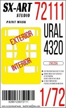 1/72 Paint mask Ural-4320